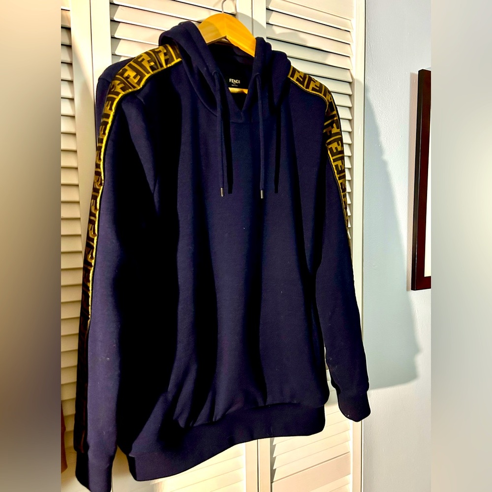 FENDI … Navy hoodie.